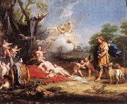 AMIGONI, Jacopo Venus and Adonis ssd oil on canvas